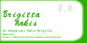 brigitta makis business card